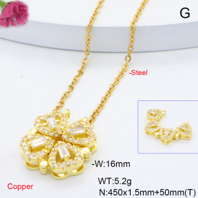 F6N419071vbmb-L017  Fashion Copper Necklace