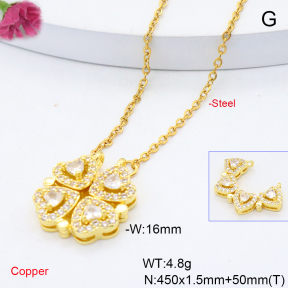 F6N419072vbmb-L017  Fashion Copper Necklace