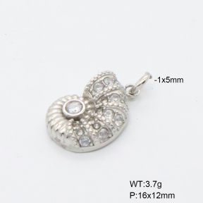 6P4005336vbmb-766  Czech Stones,Handmade Polished  Stainless Steel Pendant