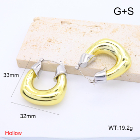 GEE002736bhia-066  316 Pin 18K PVD,Handmade Polished  Stainless Steel Earrings  BC24080575E-G