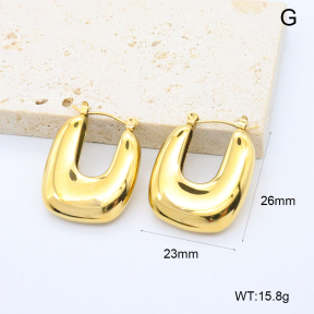 GEE002849bhia-066  316 Pin 18K PVD,Handmade Polished  Stainless Steel Earrings  BC25110450E