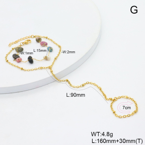 6B4003259bvpl-908  Tourmaline  Stainless Steel Bracelet