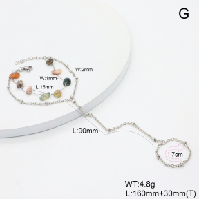 6B4003260abol-908  Tourmaline  Stainless Steel Bracelet