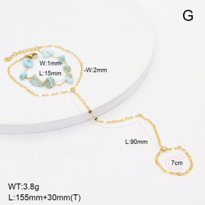 6B4003263vhha-908  Larimar  Stainless Steel Bracelet