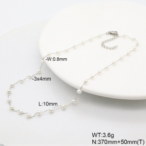 6N3001984bhva-908  Shell Beads  Stainless Steel Necklace