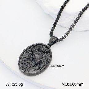 2N2007350bbov-452  Stainless Steel Necklace