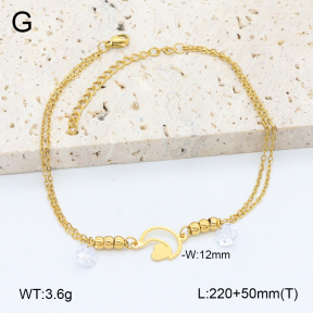 2A9001805ablb-350  Stainless Steel Anklets