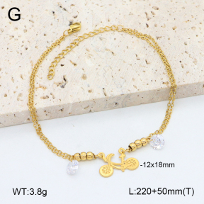 2A9001807ablb-350  Stainless Steel Anklets