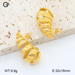 2E2006438vhha-497  Stainless Steel Earrings