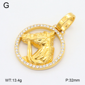 2P4001406bhva-497  Stainless Steel Pendant