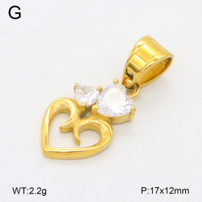 2P4001413bbov-497  Stainless Steel Pendant