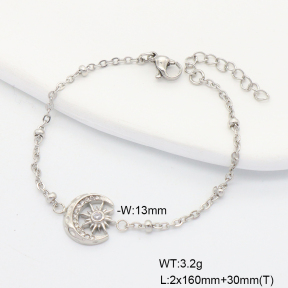 6B4003270vbpb-908  Czech Stones  Stainless Steel Bracelet