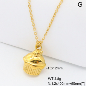 6N2005152vbpb-908  18K PVD,Handmade Polished  Stainless Steel Necklace