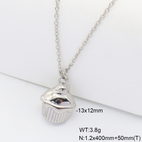 6N2005153bbov-908  Handmade Polished  Stainless Steel Necklace