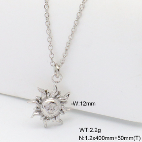 6N2005155bbov-908  Handmade Polished  Stainless Steel Necklace