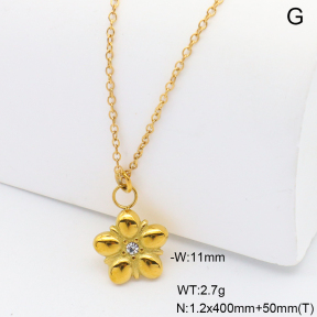 6N4004518vbpb-908  18K PVD Czech Stones,Handmade Polished  Stainless Steel Necklace