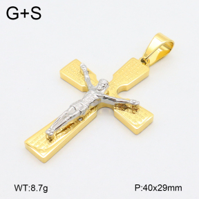 2P2005011bbov-436  Stainless Steel Pendant