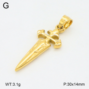 2P2005101bbov-209  Stainless Steel Pendant