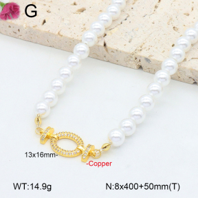 F2N300369abol-J132  Fashion Copper Necklace