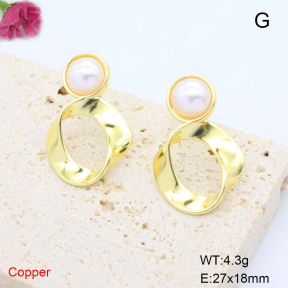 F6E302121baka-L017  Fashion Copper Earrings