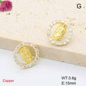 F6E405770ablb-L017  Fashion Copper Earrings