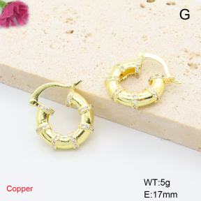 F6E405772ablb-L017  Fashion Copper Earrings