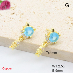 F6E405775ablb-L017  Fashion Copper Earrings