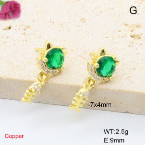 F6E405778ablb-L017  Fashion Copper Earrings