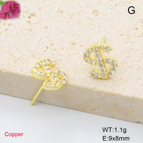 F6E405779baka-L017  Fashion Copper Earrings