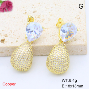 F6E405808bbov-L017  Fashion Copper Earrings