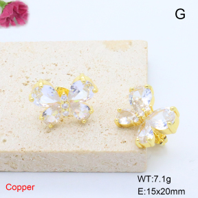 F6E405809ablb-L017  Fashion Copper Earrings