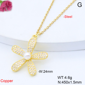 F6N301768baka-L017  Fashion Copper Necklace