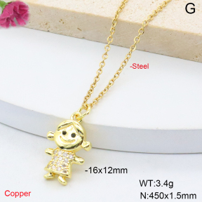 F6N409077vaia-L017  Fashion Copper Necklace