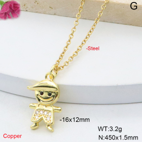 F6N409078vaia-L017  Fashion Copper Necklace