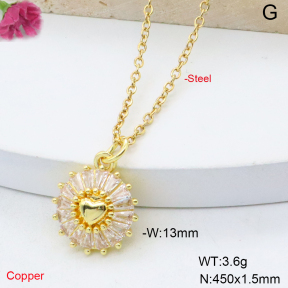 F6N409082vail-L017  Fashion Copper Necklace