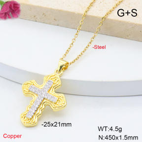 F6N409086ablb-L017  Fashion Copper Necklace