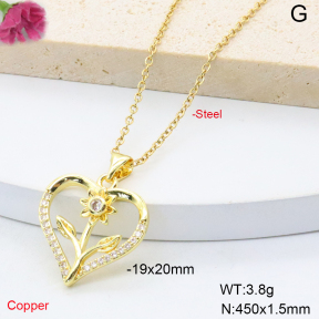 F6N409087avja-L017  Fashion Copper Necklace