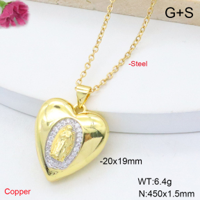 F6N409089ablb-L017  Fashion Copper Necklace