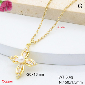 F6N409092avja-L017  Fashion Copper Necklace