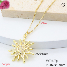 F6N409093vail-L017  Fashion Copper Necklace