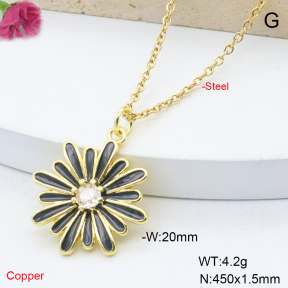 F6N409097vail-L017  Fashion Copper Necklace