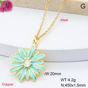 F6N409100vail-L017  Fashion Copper Necklace