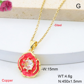 F6N409110vail-L017  Fashion Copper Necklace