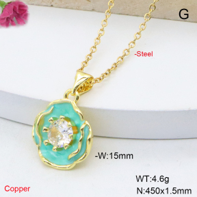 F6N409112vail-L017  Fashion Copper Necklace