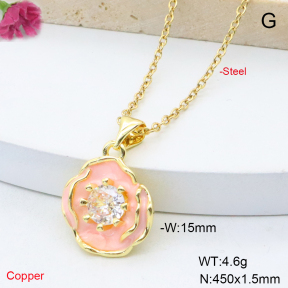 F6N409114vail-L017  Fashion Copper Necklace