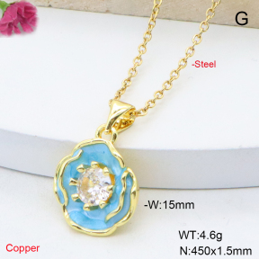 F6N409115vail-L017  Fashion Copper Necklace