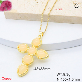 F6N409117ablb-L017  Fashion Copper Necklace