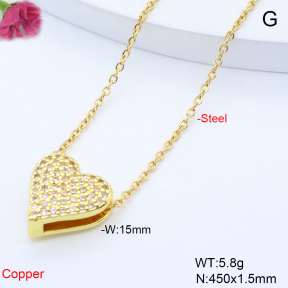 F6N409125avja-L017  Fashion Copper Necklace