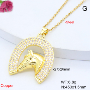 F6N409126ablb-L017  Fashion Copper Necklace