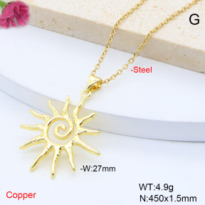 F6N409132vaia-L017  Fashion Copper Necklace